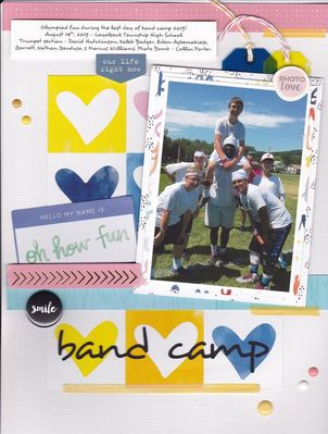 Band Camp
Olympiad fun during the last day of band camp 2015! 
August 14th, 2015 – Loyalsock Township High School 

*scraplift of Nathalie Leonelli (Scraptastic Club) 

