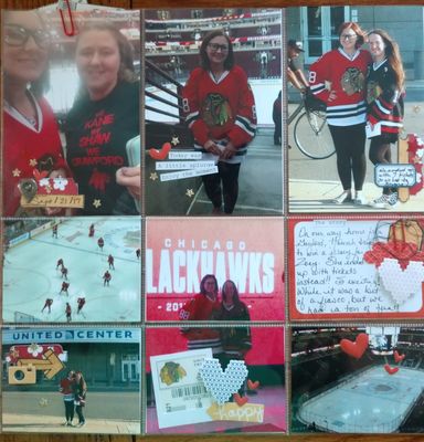 Blackhawks game!!
We won free tickets to a Blackhawks game and had a blast!
Keywords: Chicago; travel; hockey