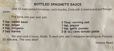 sauce recipe
