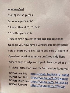 Window card 8PM challenge
