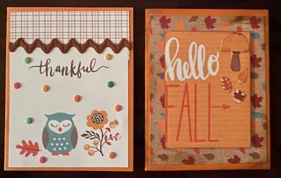 Oct fall cards
