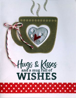 Hugs and Wishes Shaker card
