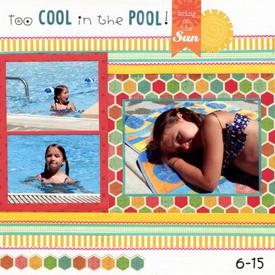 too Cool for the  Pool!  Washi Challenge
