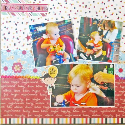 Ric rac and polka dots -- left side
