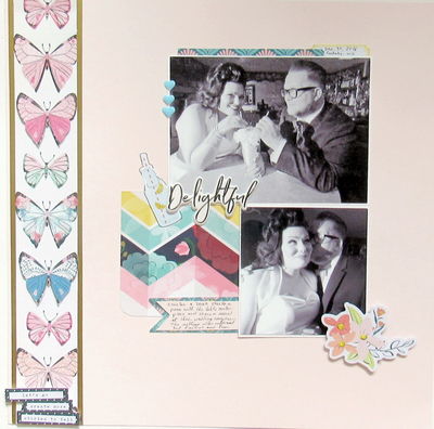 Delightful
The color/lighting om these photos was awful. so I converted them to black and white. It fits their rockabilly theme wedding anyway. I used the April kit from Citrus Twist Kits and a Citrus Twist layout design

