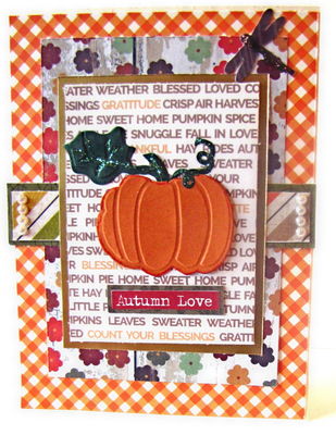 10/11 fall recipe challenge: pumpkin card
