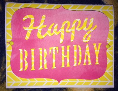 Happy Birthday
