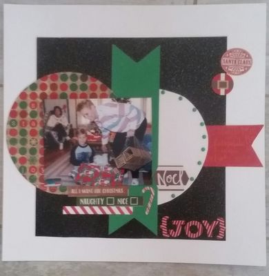 Joy
this one has strips on the paper and the letters
