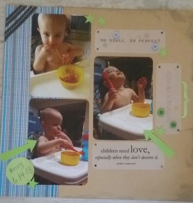 cute as a button
Striped patterned paper
