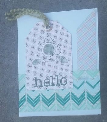 Keywords: Hello card with tag