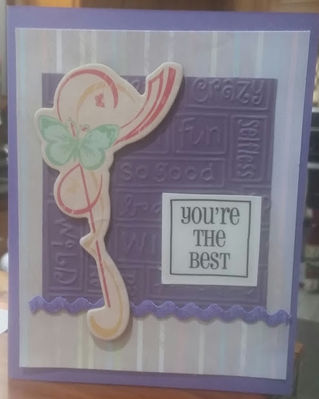 Keywords: You're the best card