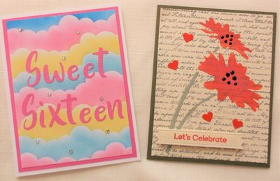 3/15 Stenciled Birthday Card
