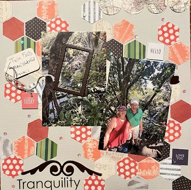 December 17 A Christmas Story challenge
Keywords: hexagons;road trip;thread;tag;frame;sequins