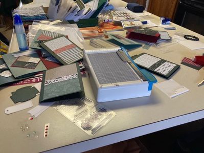 My card making mess
