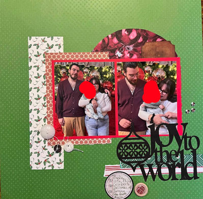Joy to the World
5/8/24 Challenge
Keywords: die cuts;buttons;circles;gems