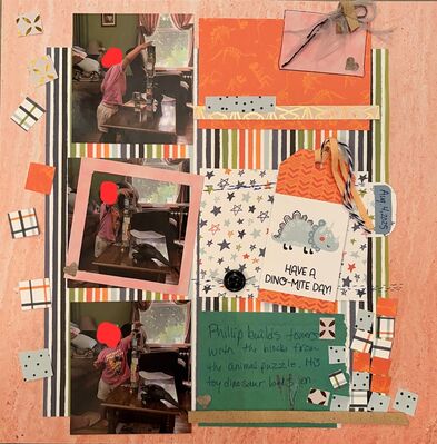 Dino-mite Day
Monday, September 15, 2026 challenge
Keywords: squares;button;tag;ribbon;string;hearts;faux stitching;frame;leather strip