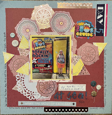 Day 5
7/9 HAPPY challenge
Keywords: my handwriting;pps;fussy cutting;buttons;cardboard buttons;alphabet letters;photo of me my handwriting;pencil lines;triangles