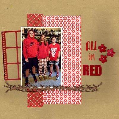 All in Red - May 10th Challenge
Photo of sweet grandkids Marcus, Lucy, and Kellan. They didn't know each other was going to wear red for school that day. Lucy tried to get the boys to change, but they wouldn't. LOL (April 2024)

Keywords: 49 & Market