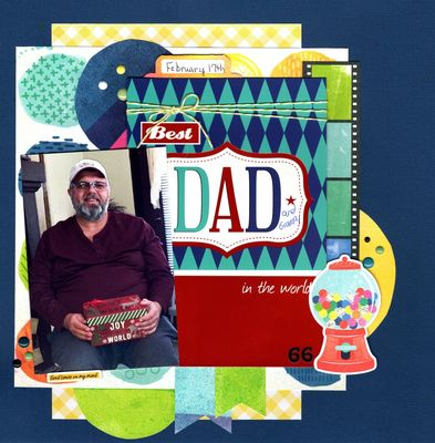 Best Dad in the World - March 1st Challenge
Photo of darling husband Brad on his birthday, February 2024.
Keywords: American Crafts