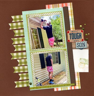Built Tough - June 18th Challenge
Photos of sweet grandson Marcus cleaning the gutters and power washing the deck, May 2025.
Keywords: Carta Bella