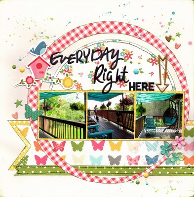 Everyday Right Here - March 23rd Challenge
Photos of our deck just outside my scraproom, June 2020.
Keywords: Echo Park
