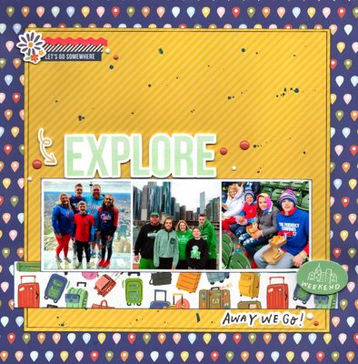 Explore - April 27th Challenge
Photos of DD Michelle and her family who visited Chicago over a long weekend recently, April 2022. 
Keywords: Simple Stories
