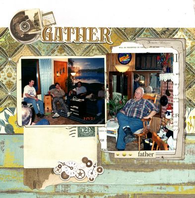 Gather - September 30th Challenge
Very old photos of Brad and some of his brothers on the left and his Dad on the right. (March 2001)
Keywords: KaiserCraft
