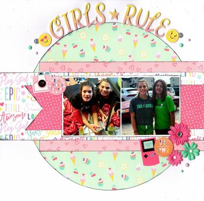 Girls Rule! - October 12th Challenge 
Photos of sweet granddaughter Lucy with her bestie, October 2022. 
Keywords: Echo Park
