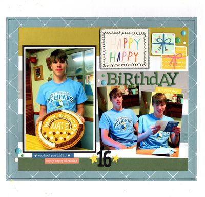 Happy Happy Birthday - November 8th Challenge
Photos of sweet grandson Nathan on his 16th birthday, April 2023.
Keywords: Pinkfresh Studio