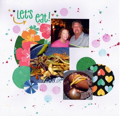 Let's Eat! - May 21st Challenge
Photos of DH Brad and I and our dinner one night at the Catalonia Resort, Mexico. (September 2024)

Keywords: american crafts
