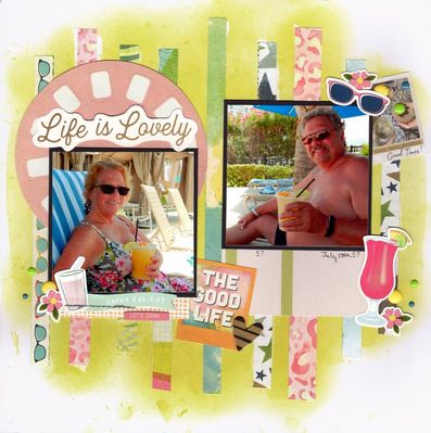 Life is Lovely - March 13th Challenge 
Photos of DH and I at Clearwater Beach, July 2020. 
Keywords: Vicki Boutin