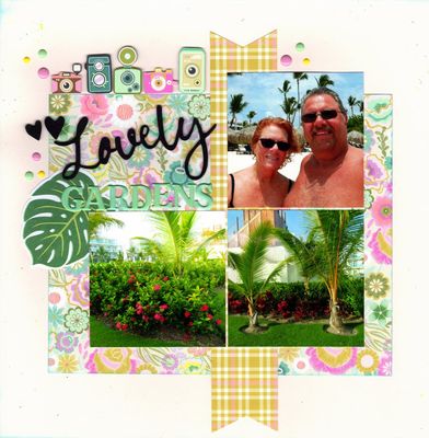 Lovely Gardens - August 7th Challenge
Photos of DH and I and the lovely gardens at The Serenade Resort at Punta Cana, Dominican Republic. (May 2022)

Keywords: Simple Stories
