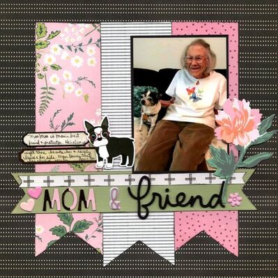 Mom & Friend - January 7th Challenge
Older photo of Mom with her sweet little dog Moo Moo, April 2019.

Keywords: Crate Paper