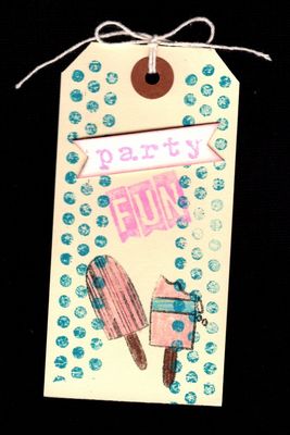 Party Fun Tag - Birthday Bash Crop #7
I used - 
My Mind's Eye Stamp Set
Ranger, Vicki Boutin Inks
Keywords: My Mind&#039;s Eye