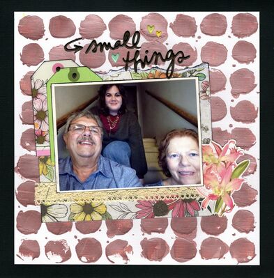 Small Things - January 9th Challenge
Selfie photo of DH Brad and I along with sweet granddaughter Sydney. (December 2025)

Keywords: 49 & Market