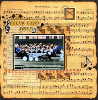 Tyler Band 2021 - June 6th Challenge
Photo of sweet granddaughter Sydney's Marching Band, July 2021. 
Keywords: Graphic 45