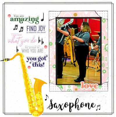 You Are Amazing - September 19th Challenge
Photo of sweet granddaughter Sydney with her Baritone Sax, August 2021. 

Keywords: Pinkfresh Studio