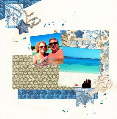 You, Me & the Sea - July 31st Challenge
Photos of DH and I at Sapphire Beach at St. Thomas on our February 2020 Cruise. 
Keywords: Graphic 45