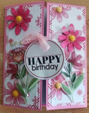 January  Card Challenge Gate fold card
