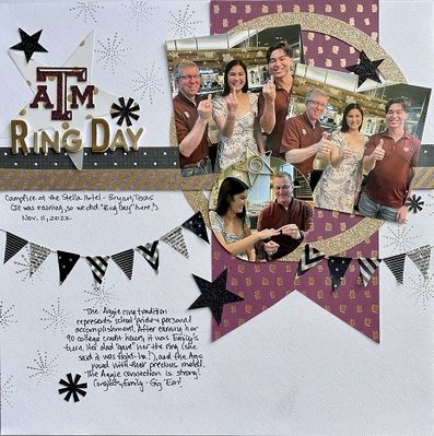 Texas A&M Ring Day
The page is about my niece's getting her college ring, a big tradition at Texas A&M.
