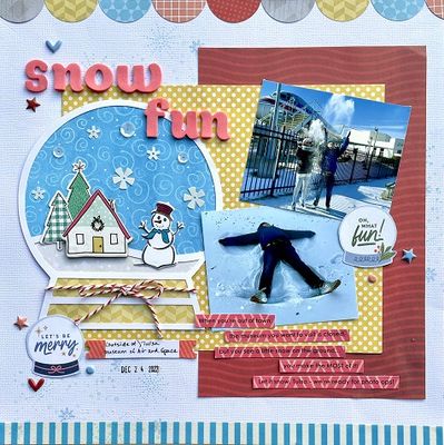 Snow Fun
A stash-busting page that shows how my kids made the most of the snow on the ground, during our visit to see family in Tulsa.
