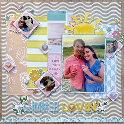 Summer Lovin'
My nephew got engaged. The pics they sent were taken at a Rhode Island beach - went all in on the summer/beach theme.
