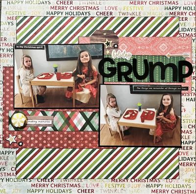 Holiday Grump - Jan 21 challenge
Scraps and two things lying around your scrap table
