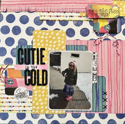 Cutie in the Cold - Jan 13 challenge 
Bright colors and “free to…”

