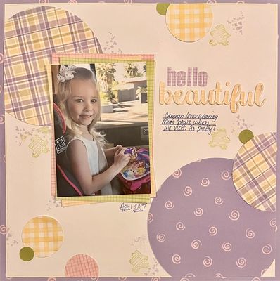 hello beautiful- April 8 challenge
Mrs White - white space and stars 
