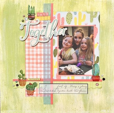 Let's Stick Together
Nov 26, 2022 Challenge - Gingham, Mixed PPs, and A sweet photo
